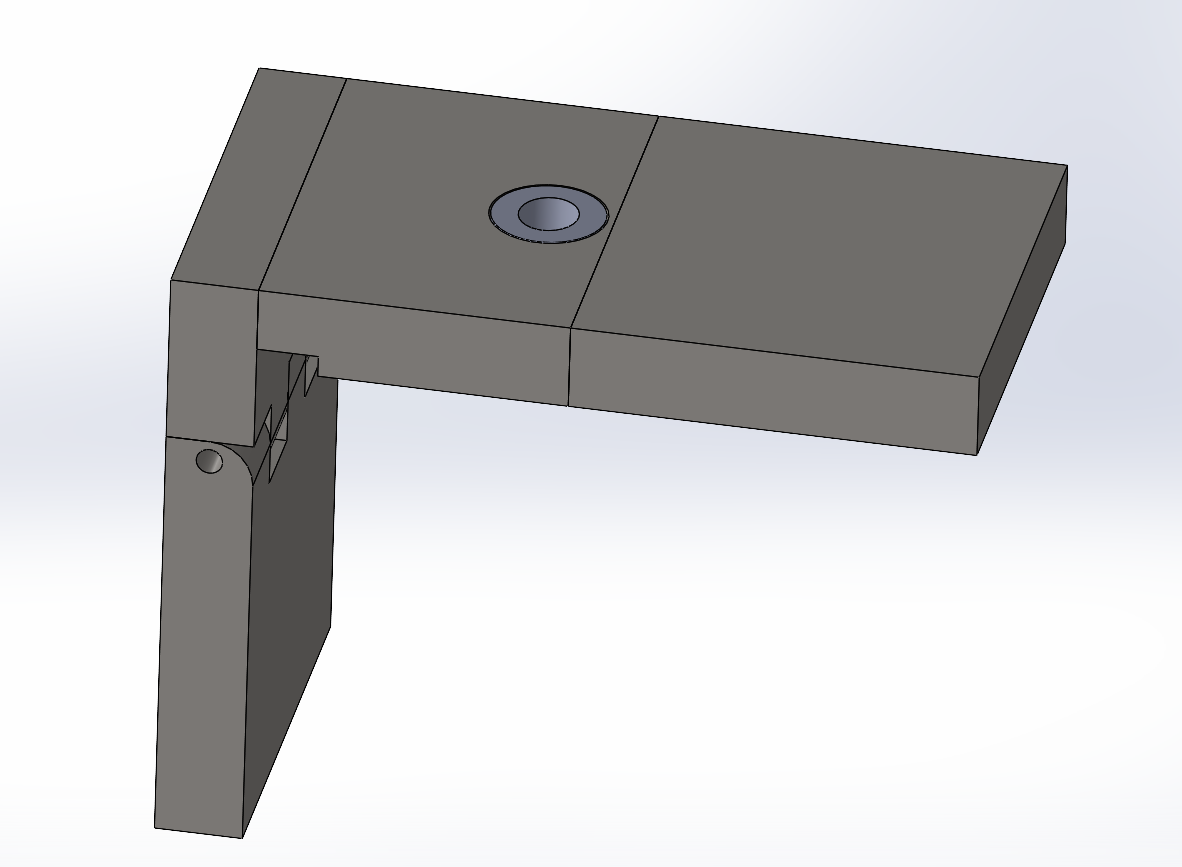 Corner Strap finger-joint mechanism CAD detail
